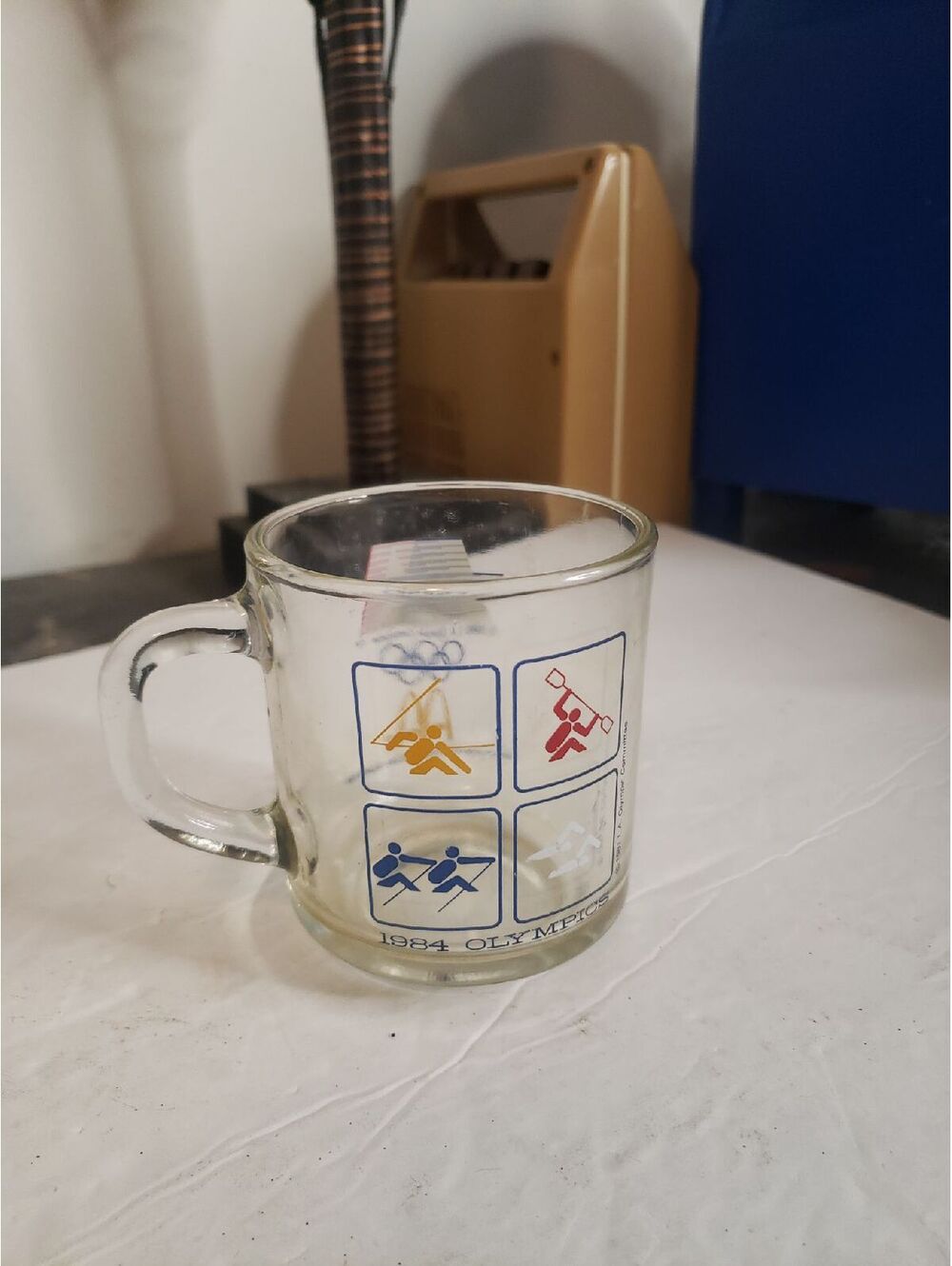 McDonald's 1984 Olympics Glass Mug